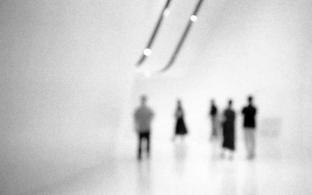 Blurred Gallery Figures by Parole Kim — canvas wall art