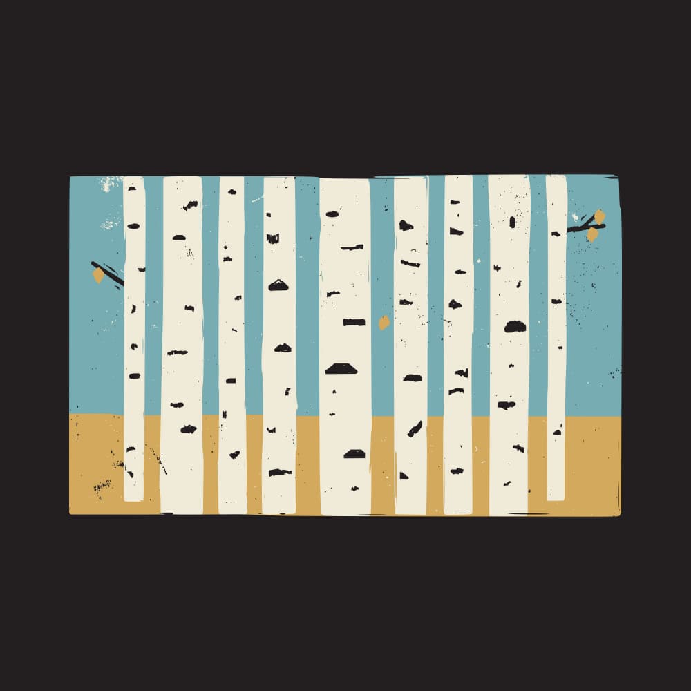 Autumn Birch Forest by The Creating Mind — canvas wall art