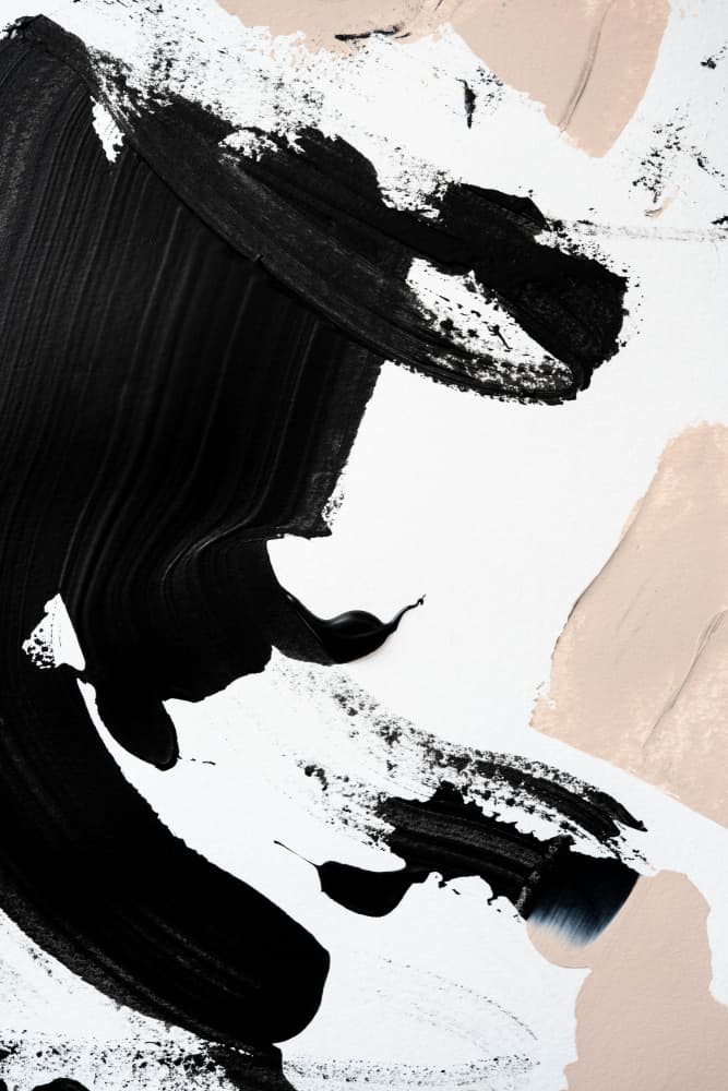 Black and Nude by uplusmestudio — canvas wall art