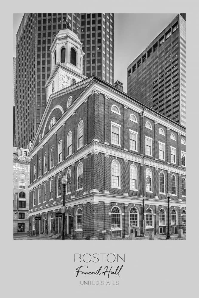 Historic Faneuil Hall Boston by Melanie Viola — canvas wall art
