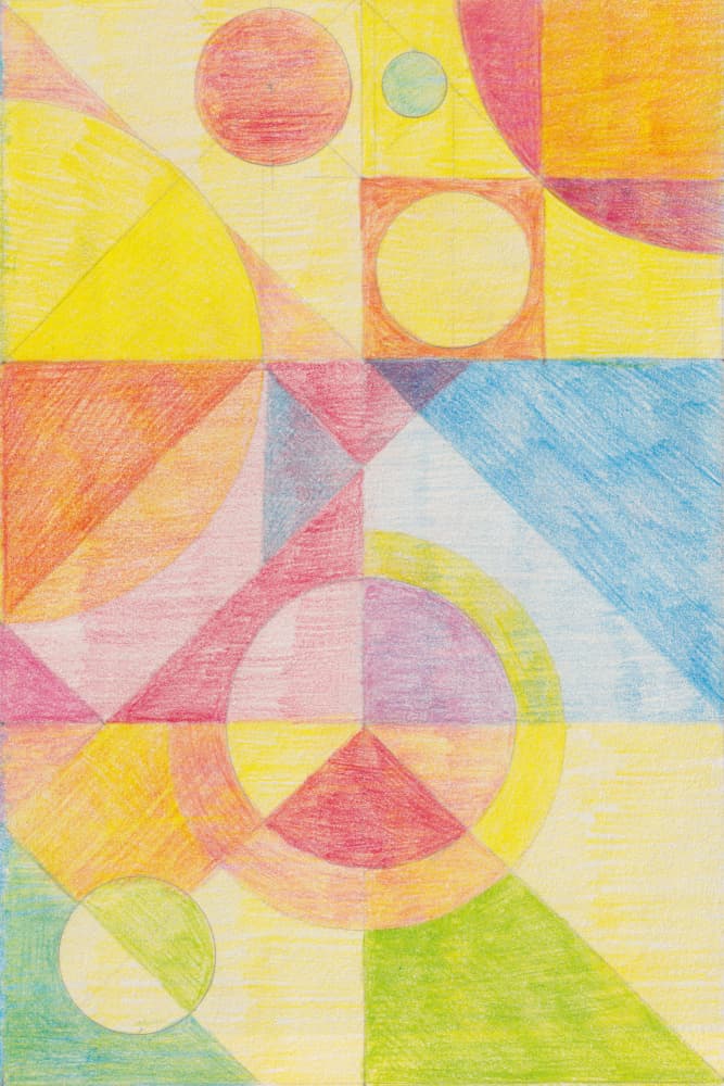 Colorful Abstract Geometry by Catalina Somolinos — canvas wall art