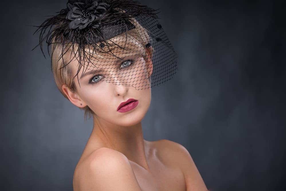 Elegant Veil Portrait by Hugh Wilkinson — canvas wall art