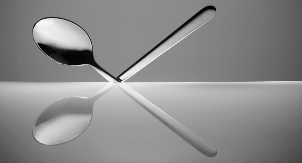 Sleek Spoon Reflection by Wieteke de Kogel — canvas wall art
