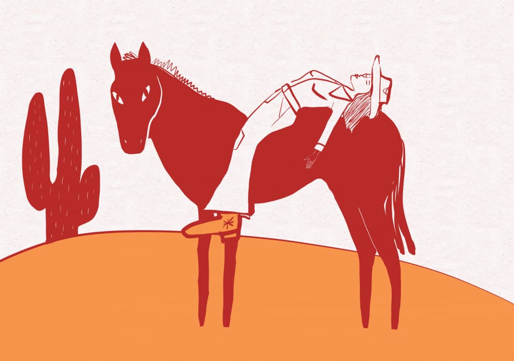 Dreamy Desert Rider by Sharyn Bursic — canvas wall art