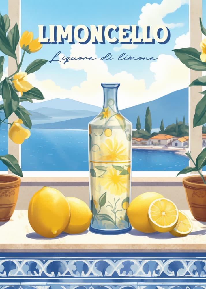 Limoncello Lake View by Andreas Magnusson — canvas wall art