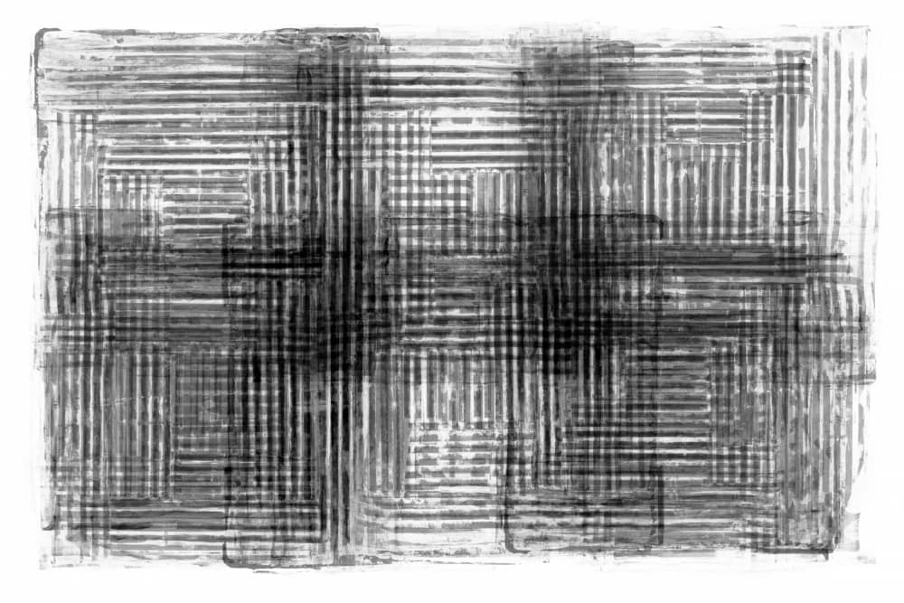 Dark Woven Lines by cartissi — canvas wall art