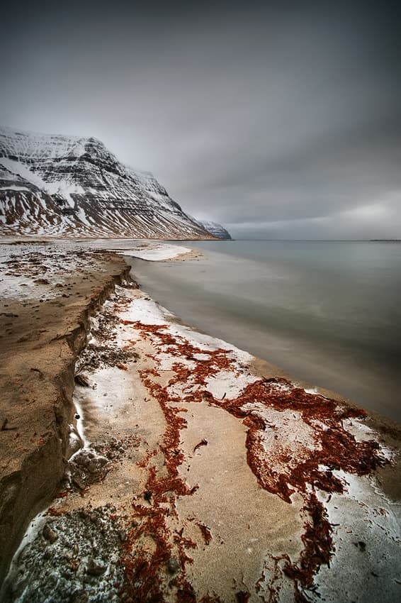 Moody Winter Coastline by Raymond Hoffmann — canvas wall art