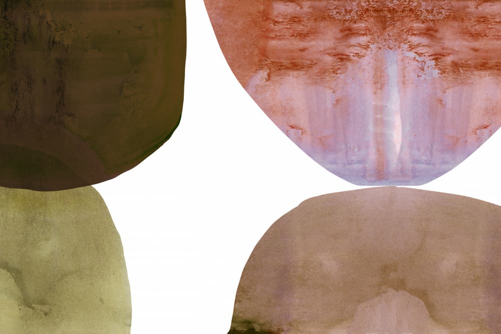 Earthy Abstract Shapes by cartissi — canvas wall art