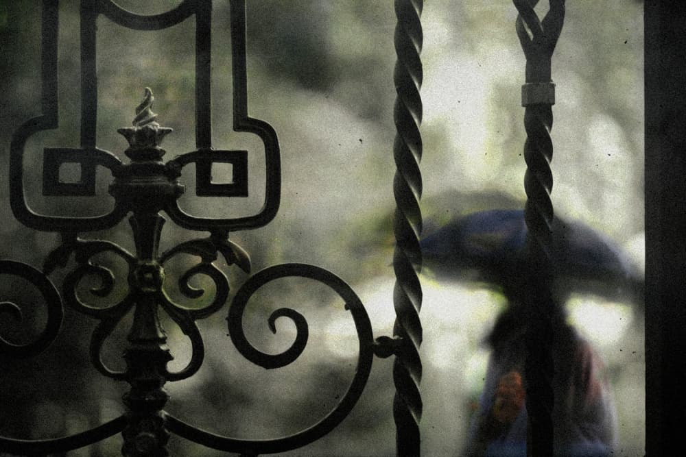 Rainy Day Gate View by Teruhiko Tsuchida — canvas wall art