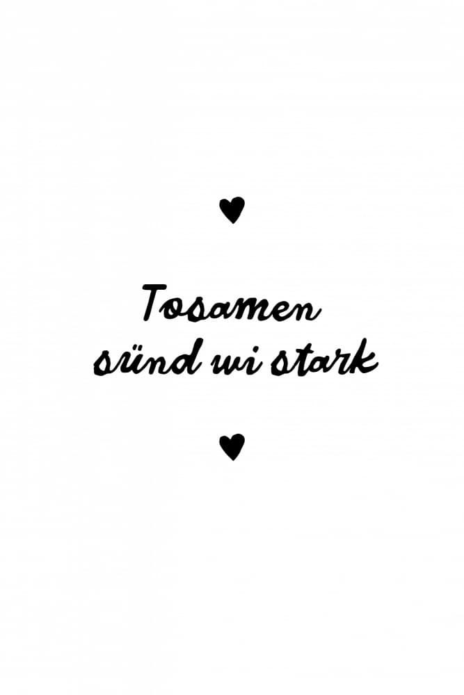 Together Strong Hearts by Treechild — canvas wall art