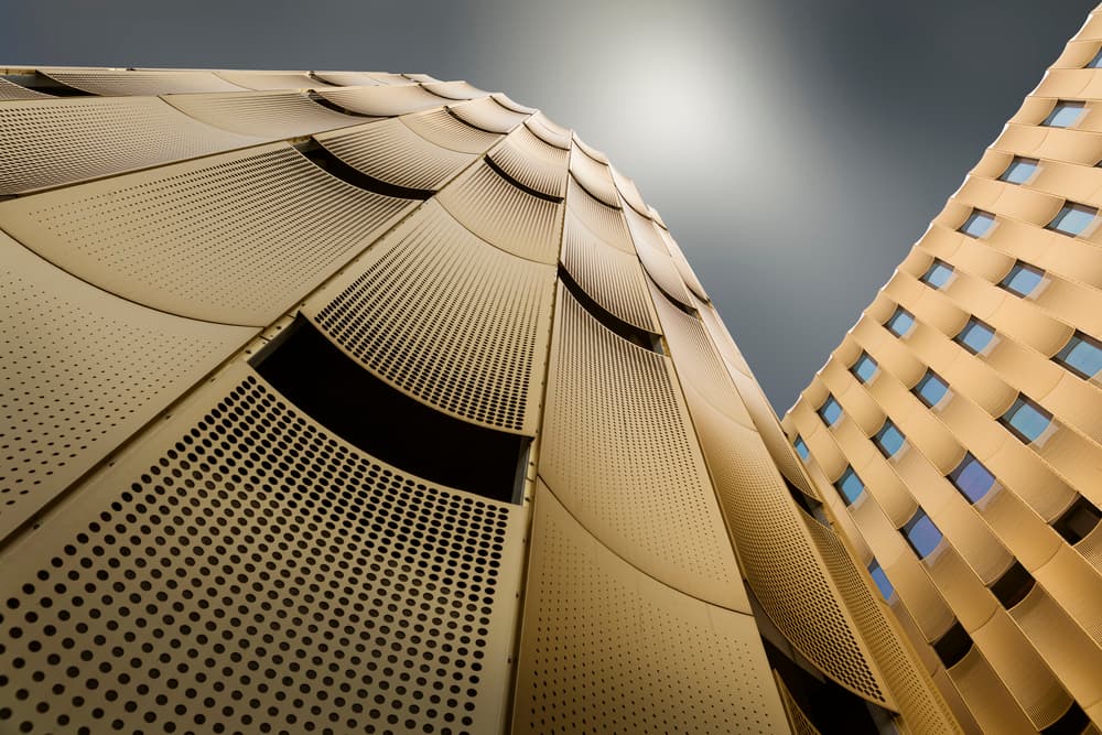 Golden Architectural Patterns by Greetje van Son — canvas wall art