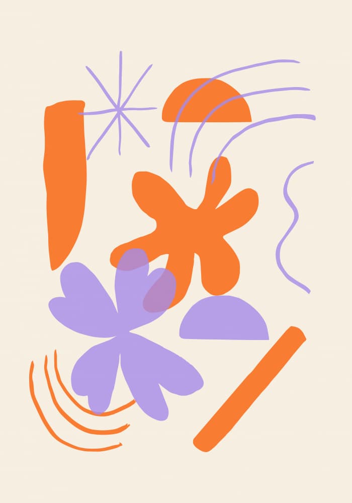 Playful Abstract Shapes by Studio JKN — canvas wall art