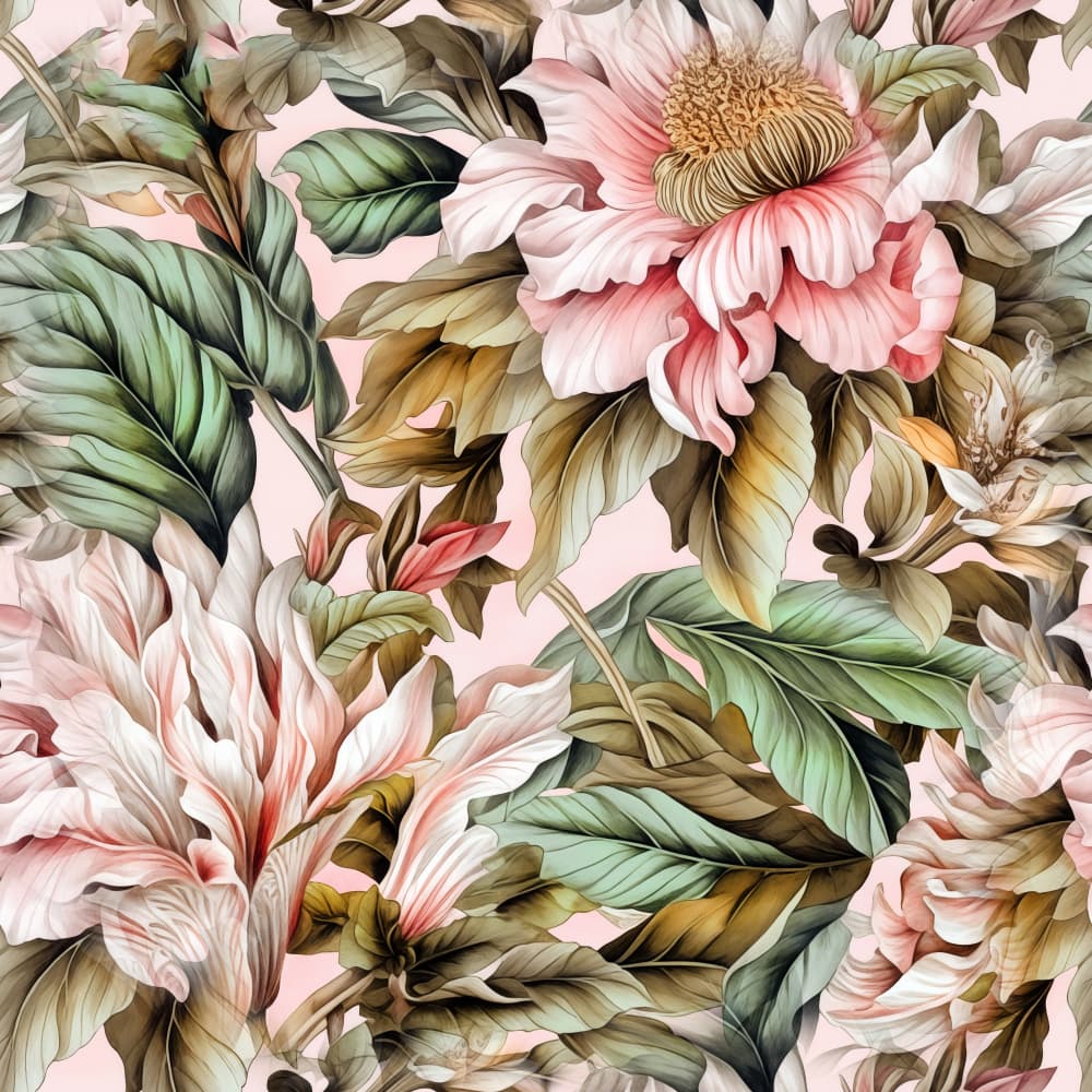 Watercolor Botany Floral Art 17 by Justyna Jaszke — canvas wall art