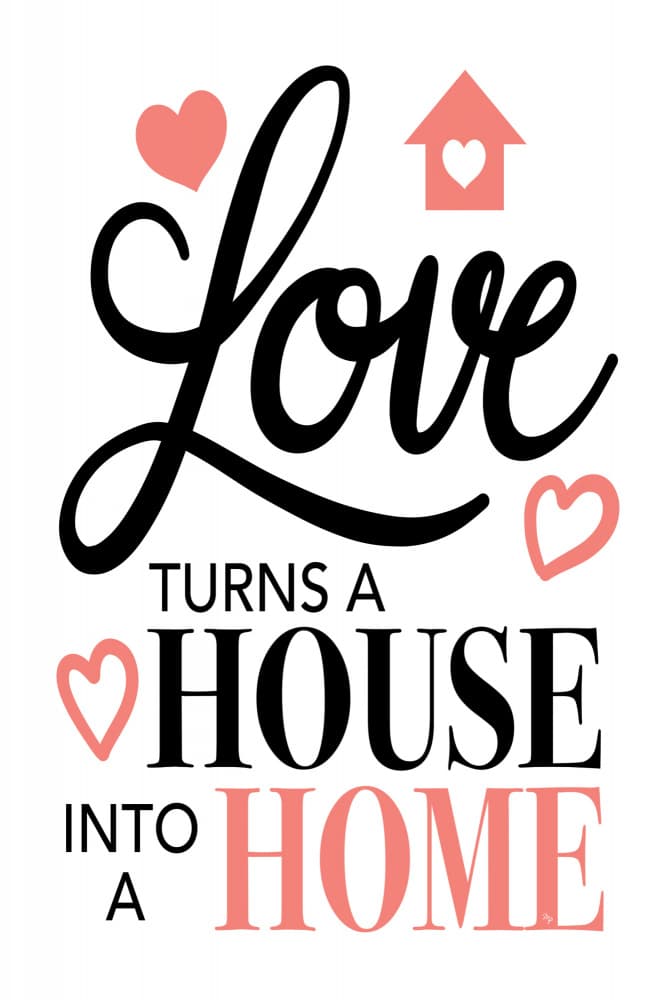 Love Turns House Home by Martina — canvas wall art