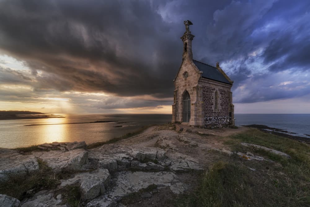 Dramatic Coastal Chapel by Boterman Patrick — canvas wall art