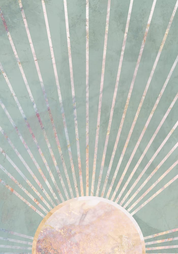Rising Sun Rays by Sarah Manovski — canvas wall art