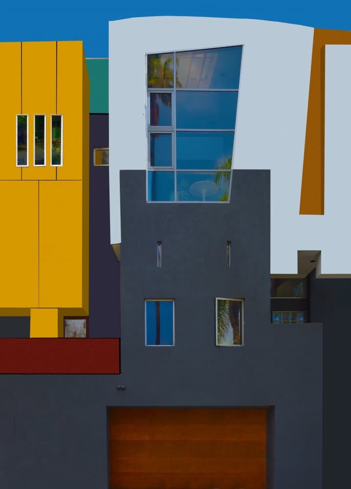 Colorful Geometric Architecture by Arnon Orbach — canvas wall art