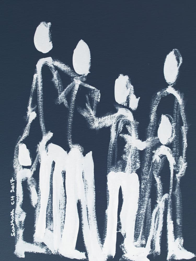 Abstract Family Connection by Santhosh ch — canvas wall art