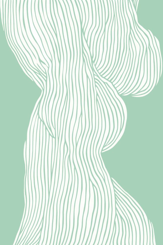 Flowing Line Elegance by Treechild — canvas wall art