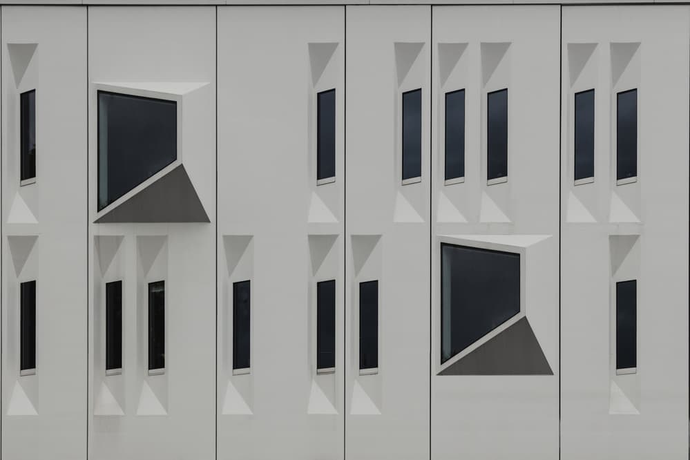 Modern Geometric Facade by Theo Luycx — canvas wall art