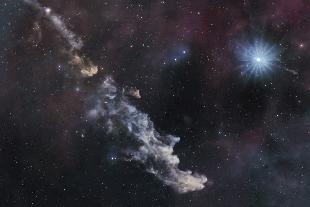 Radiant Cosmic Nebula by Gregor Kresal — canvas wall art