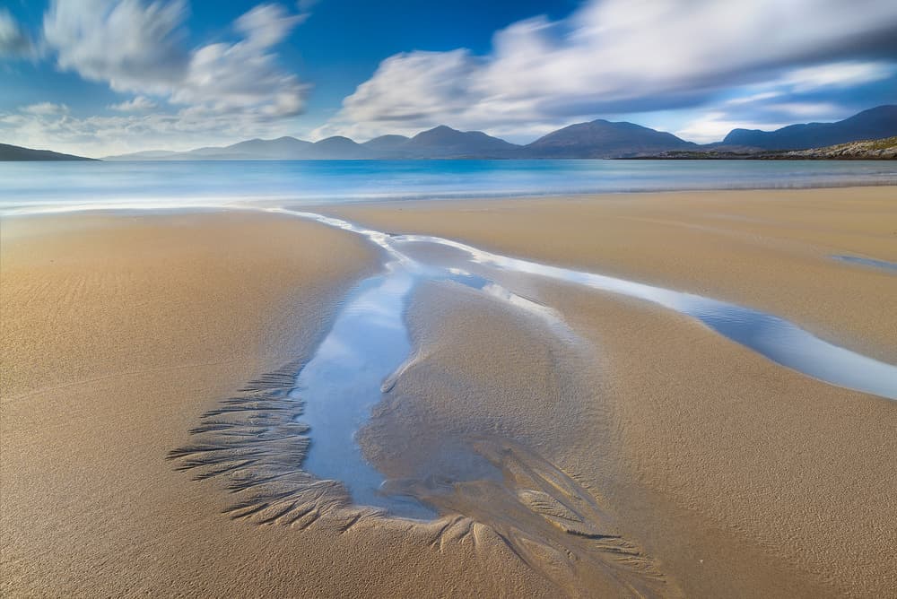 Coastal Stream Beach Mountains by Roberto Marchegiani — canvas wall art