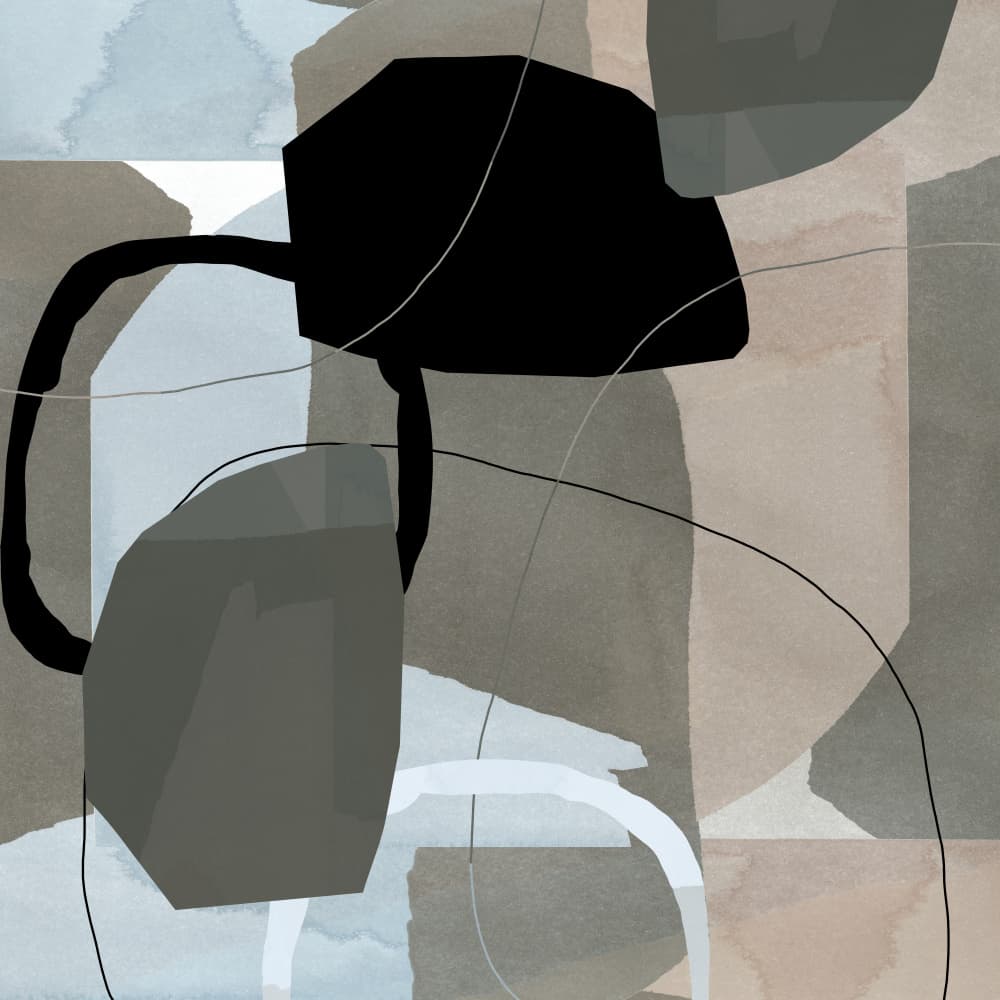 Modern Organic Forms by cartissi — canvas wall art