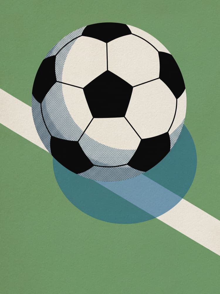 Classic Soccer Ball by Andreas Magnusson — canvas wall art