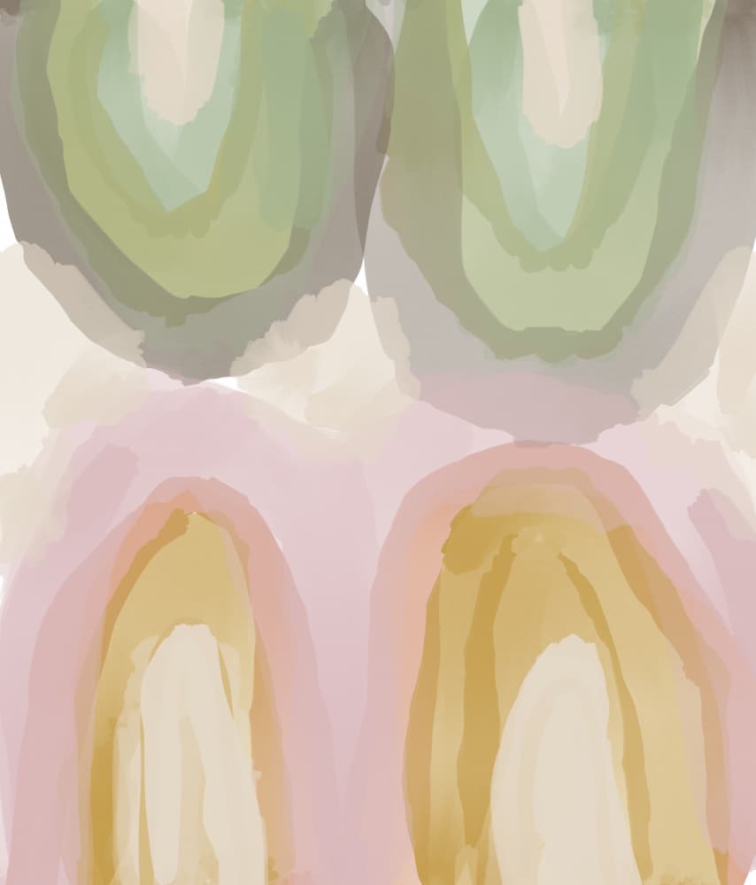 Soft Watercolor Layers by Sharyn Bursic — canvas wall art