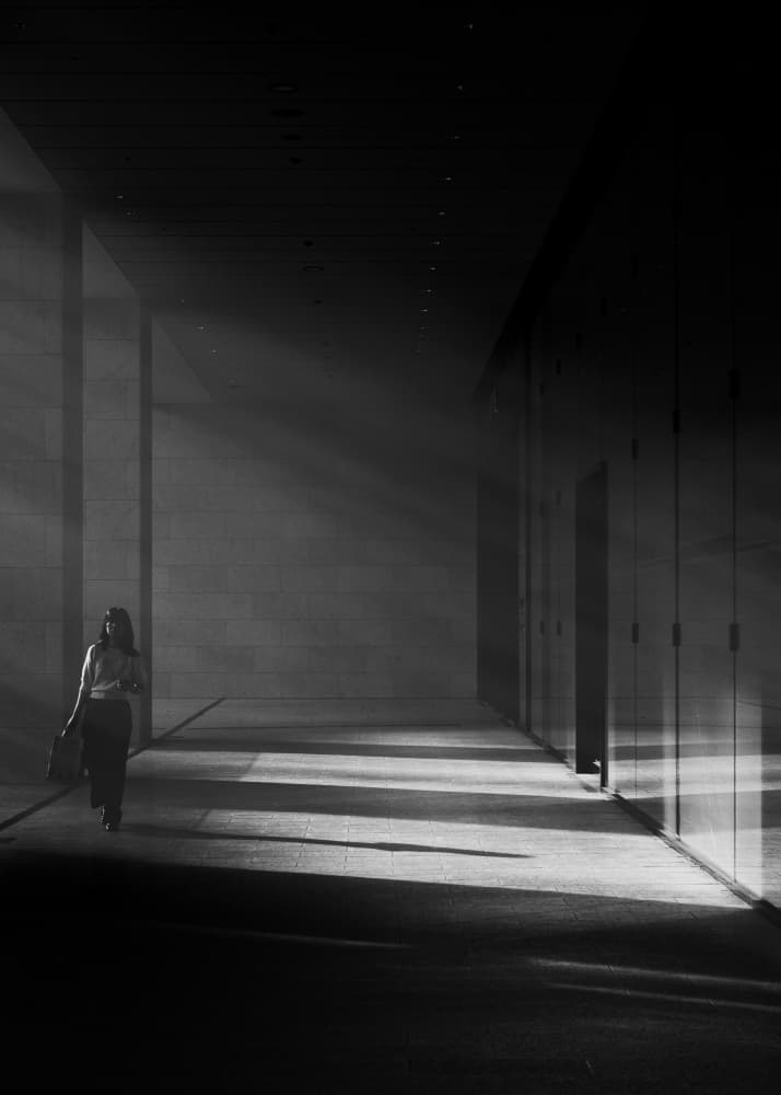 Walking In Light by HISASHI ISHIKAWA — canvas wall art