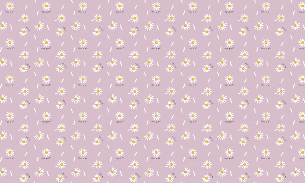 Whimsical Daisy Pattern by Maren Gross — canvas wall art