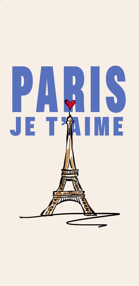 Paris Je T'aime by Rio Soléy — canvas wall art