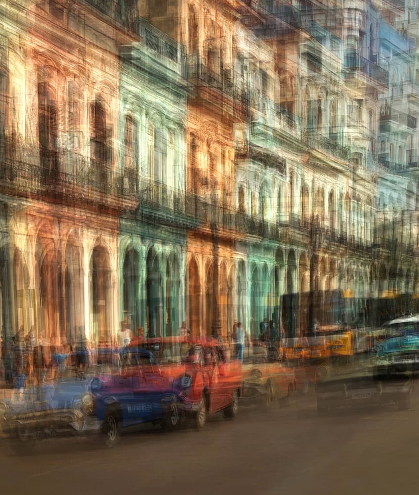 Colorful City Movement by Roxana Labagnara — canvas wall art