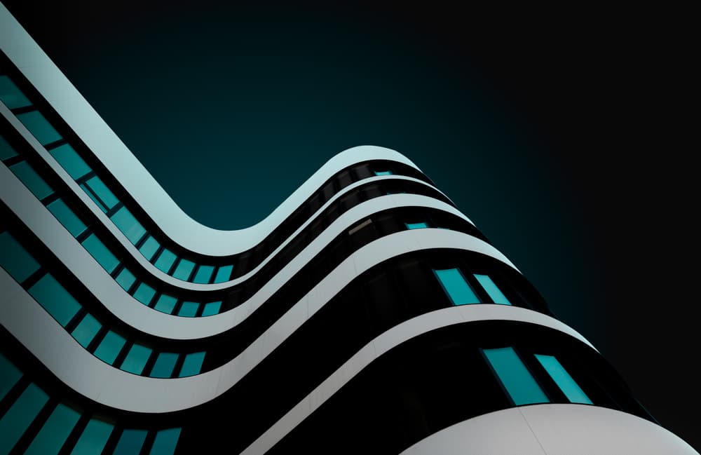 Sleek Wavy Architecture by Jörg  Vollrath — canvas wall art