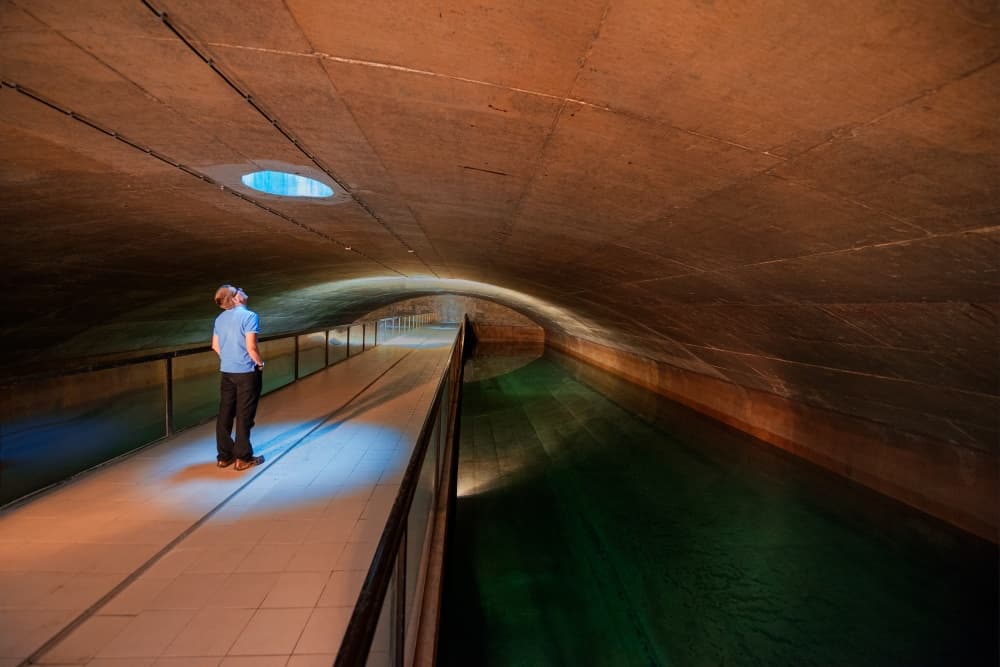 Subterranean Light Walk by Jure Kravanja — canvas wall art