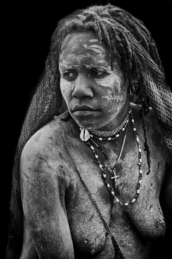 Cultural Woman's Gaze by Angela Muliani Hartojo — canvas wall art