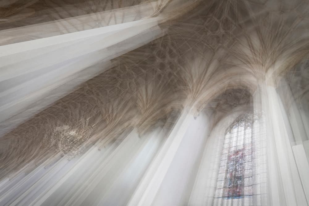 Ethereal Cathedral Light by Roswitha Schleicher-Schwarz — canvas wall art