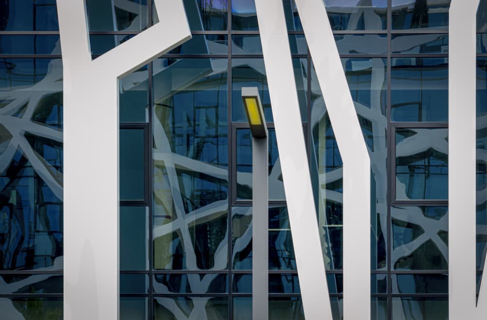 Modern Glass Reflections by Stephan Rückert — canvas wall art