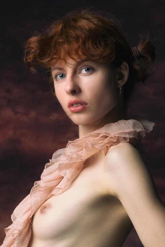 Elegant Redhead Beauty by Jan Slotboom — canvas wall art