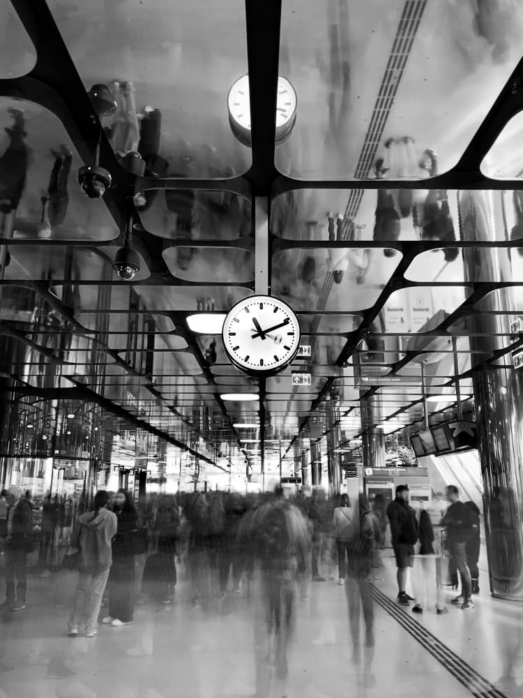 City Station Rush by Fernando Coelho — canvas wall art