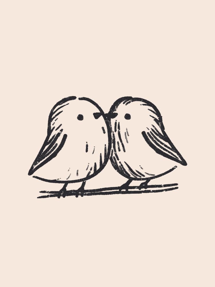 Birds in Harmony by Treechild — canvas wall art