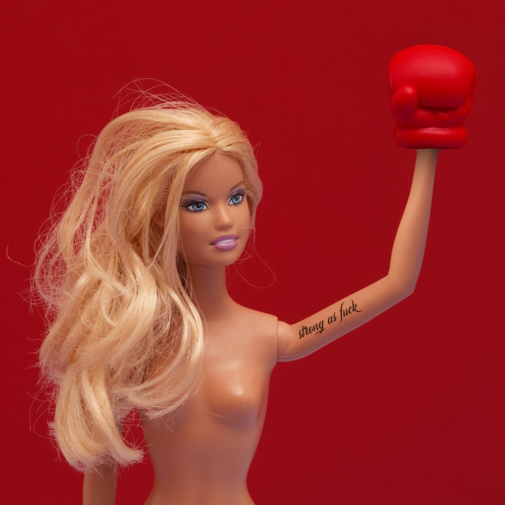 Empowered Doll Fighter by Julia Ramiro — canvas wall art