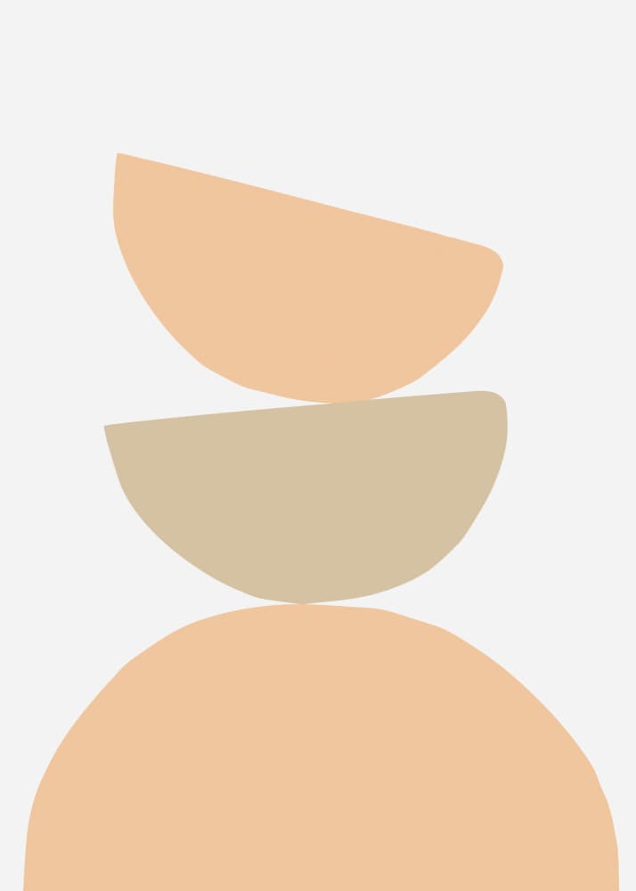 Earthy Balance Shapes by Pictufy Studio — canvas wall art