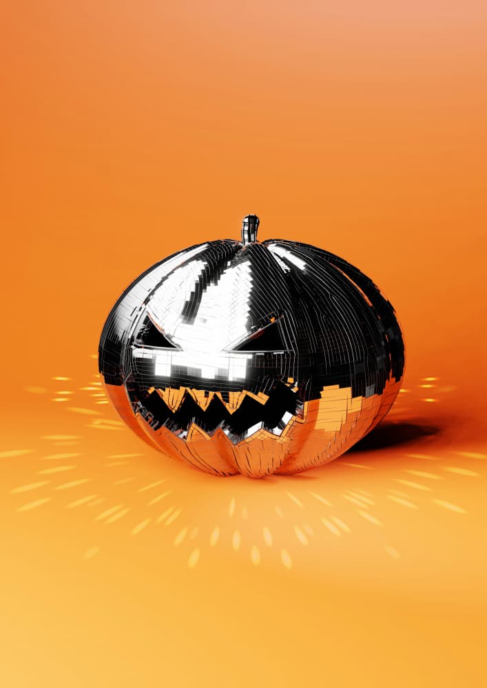 Sparkling Jack O Lantern by Artem Pozdniakov — canvas wall art
