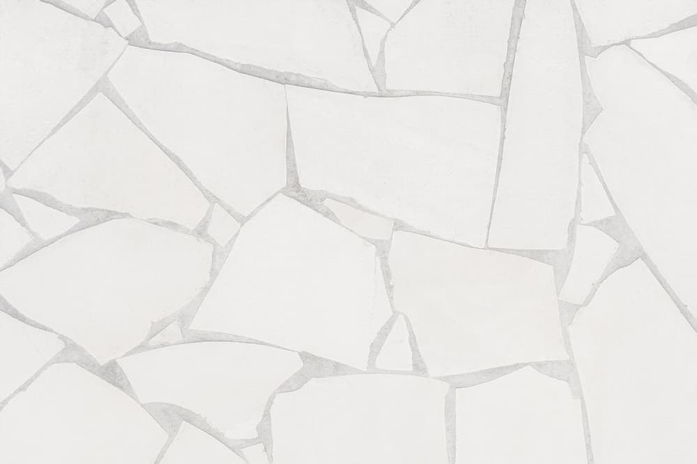 Fragmented White Mosaic by Pictufy Studio III — canvas wall art