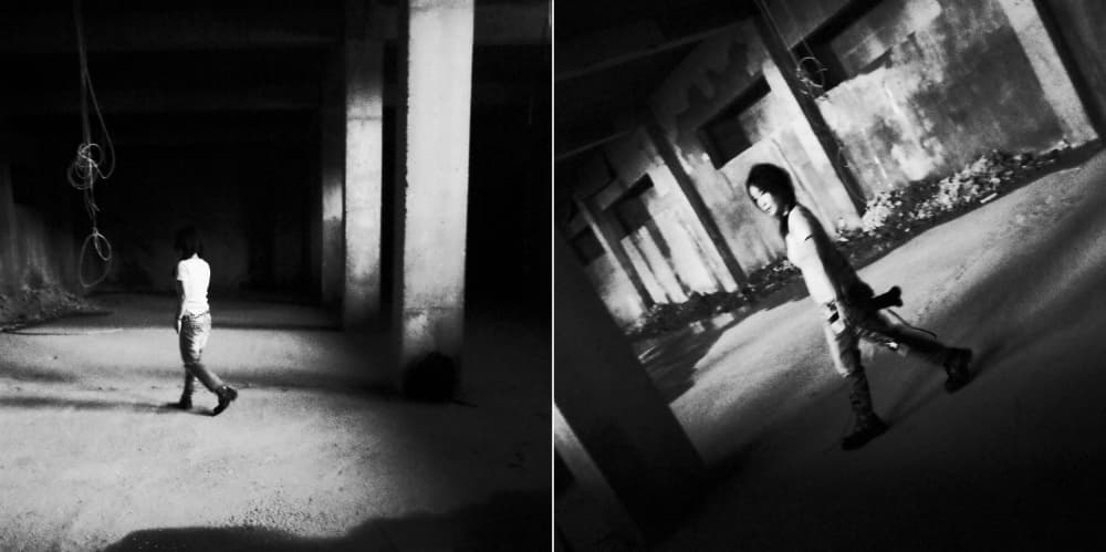 Walking Through Concrete Shadows by Wanjae Choi — canvas wall art