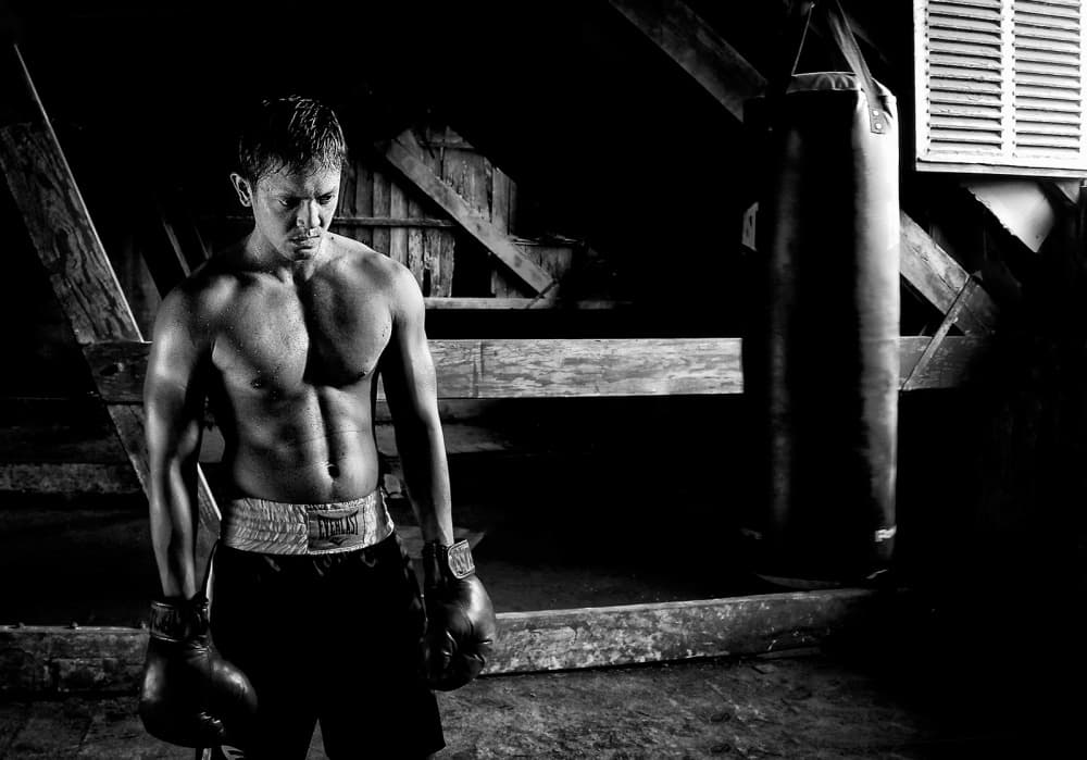 Intense Boxer Focus by Rudolf Wungkana — canvas wall art