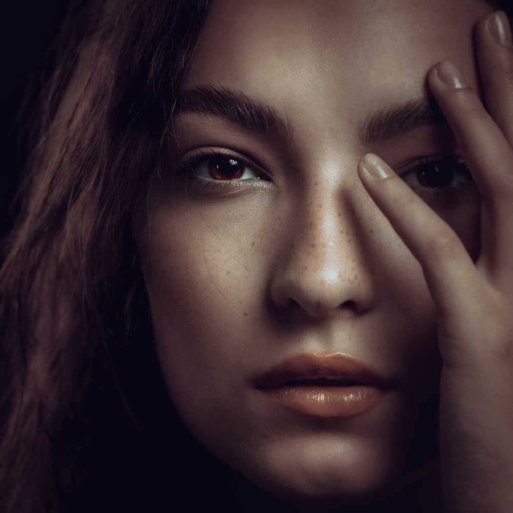 Mysterious Gaze by Robert Girmencea — canvas wall art