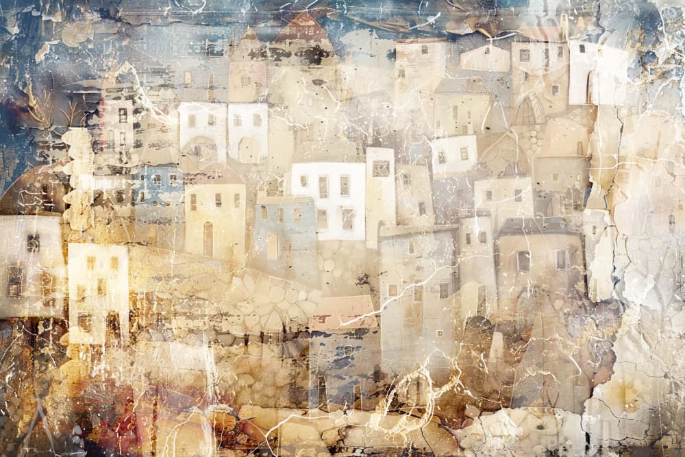 Surreal Fable Abstract Art Illustration Wallart 025 by Rafal Kulik — canvas wall art
