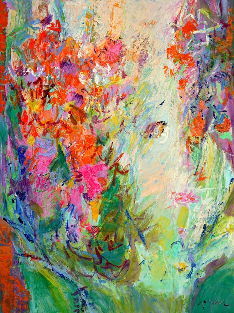 Vibrant Garden Bliss by Dorothy Fagan — canvas wall art